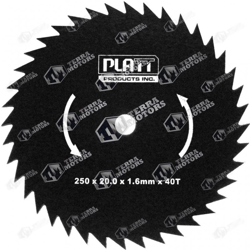 Disc motocoasa 40D - 250mm - 20mm - 1.6mm (Platt)